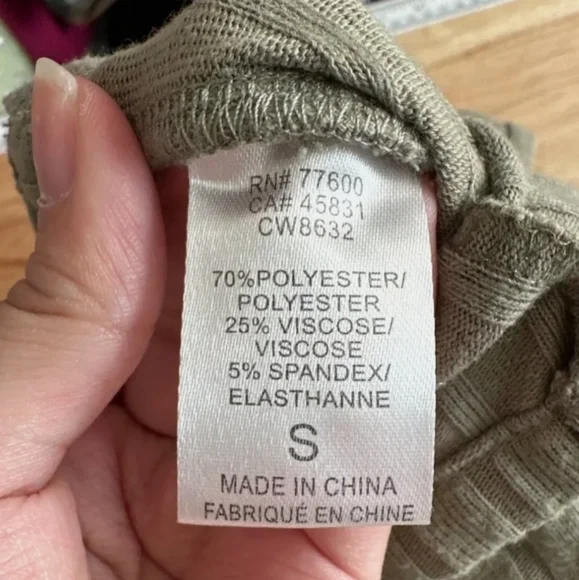 NWT Chaser Poor Boy Rib Double Scoop Tank Romper - Picture 9 of 12